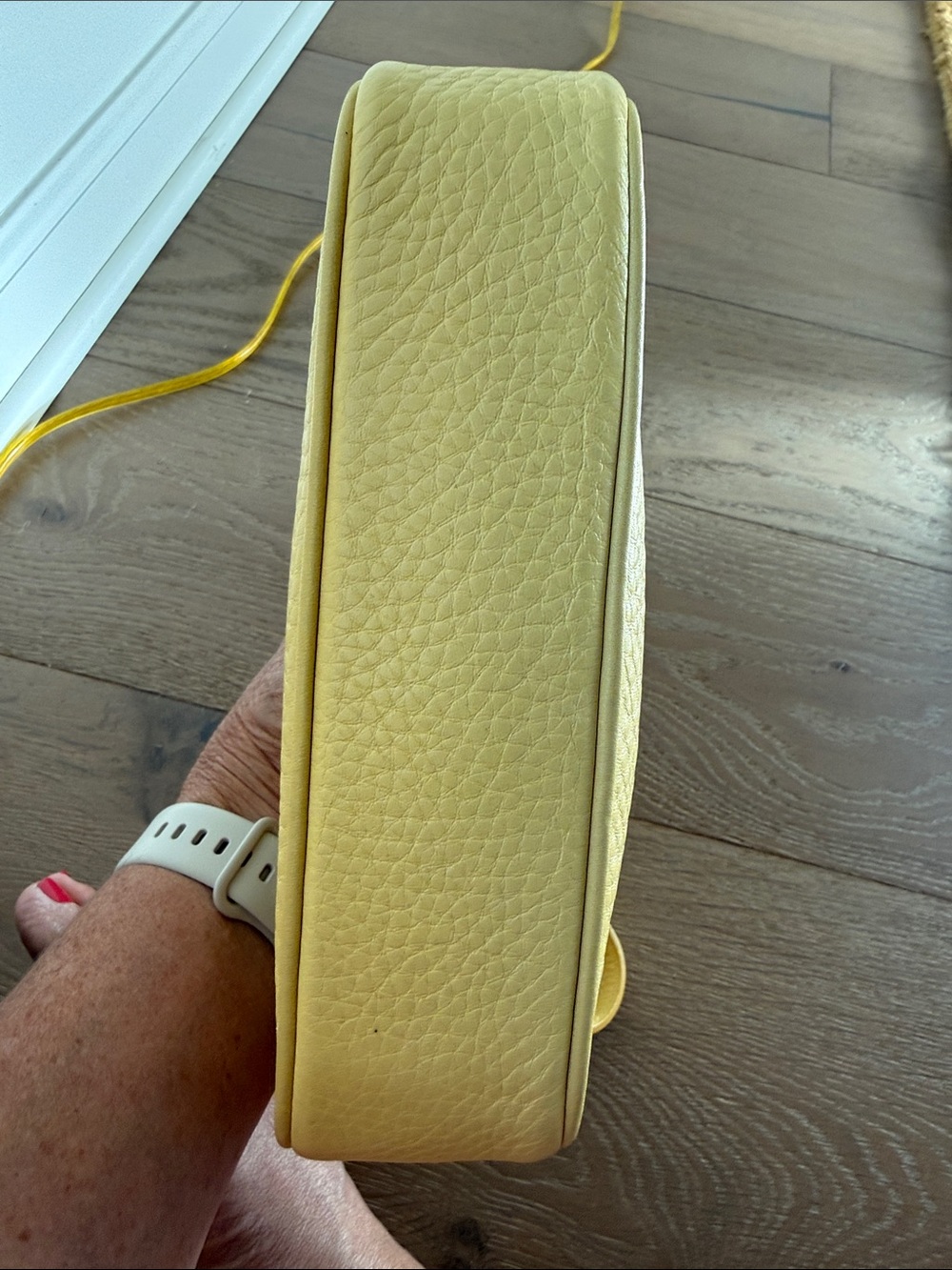 Coach Pebbled Leather in Sunny Yellow with Tassel - Picture 3 of 5